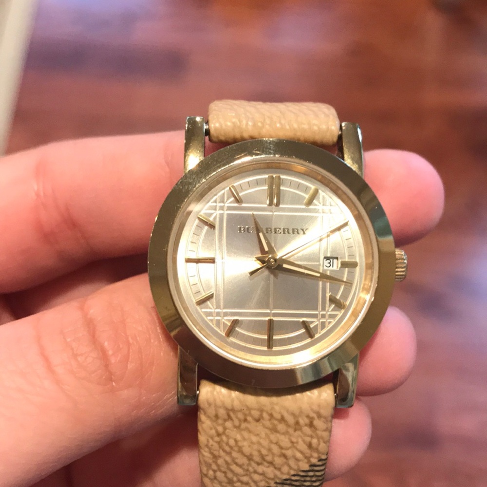 100% Authentic Burberry Plaid Watch BU1399